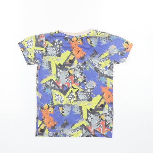 Matalan Boys Blue  Polyester Basic T-Shirt Size 5 Years Round Neck