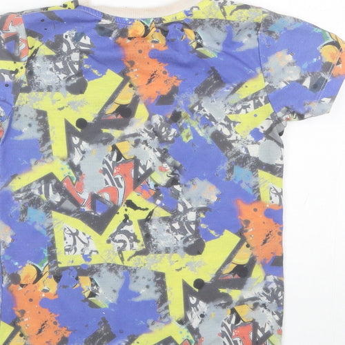 Matalan Boys Blue  Polyester Basic T-Shirt Size 5 Years Round Neck
