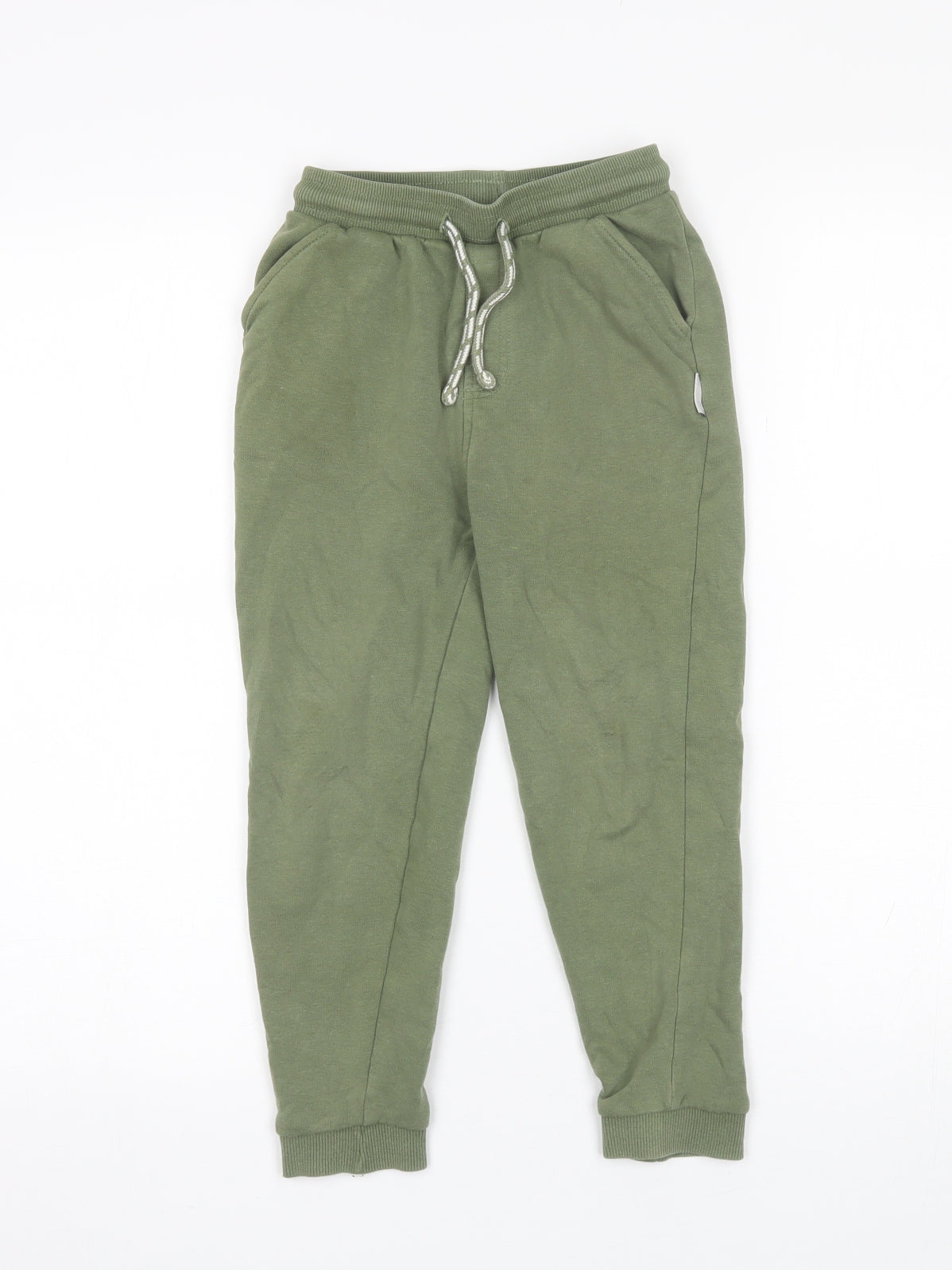 George Boys Green  Cotton Sweatpants Trousers Size 5-6 Years  Regular