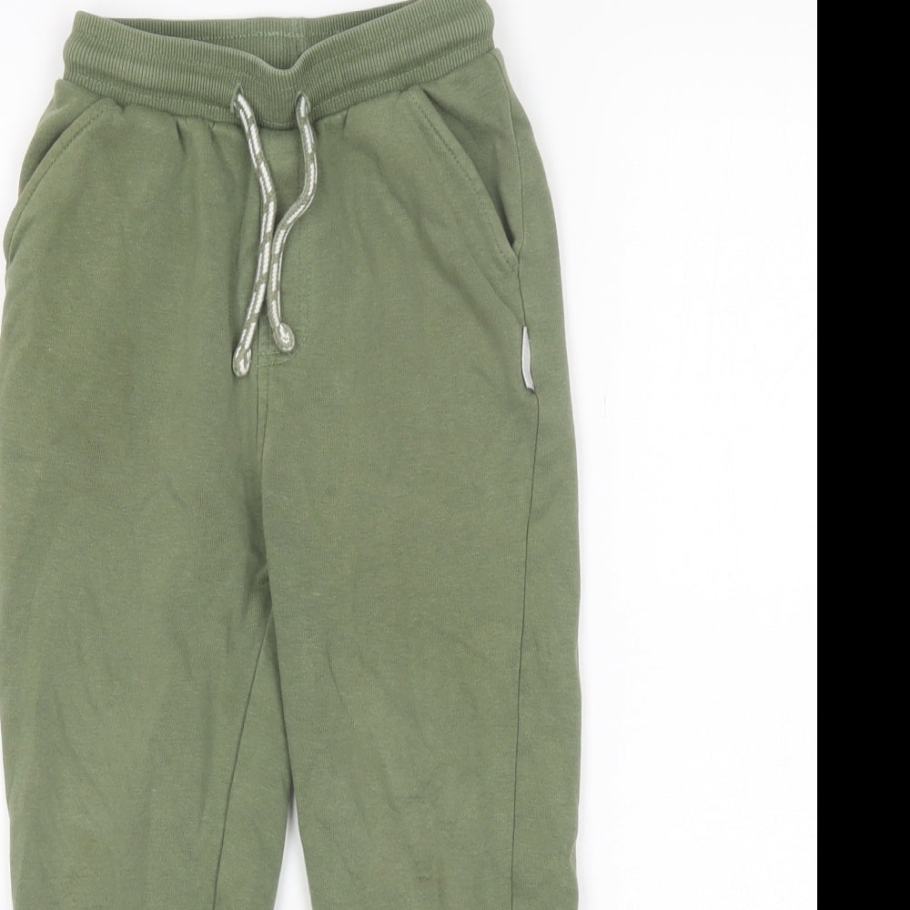 George Boys Green  Cotton Sweatpants Trousers Size 5-6 Years  Regular