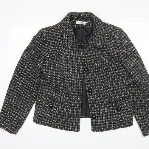 M&Co. Womens Black   Jacket  Size 18