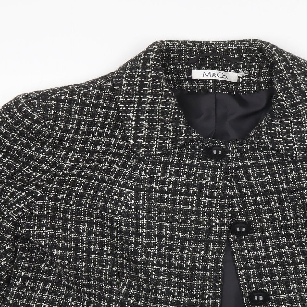 M&Co. Womens Black   Jacket  Size 18