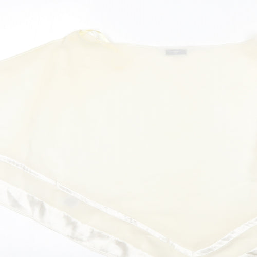 New Look Womens Beige  Polyester Basic Blouse Size 10 Round Neck