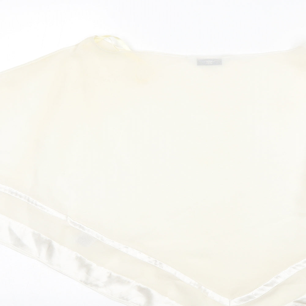 New Look Womens Beige  Polyester Basic Blouse Size 10 Round Neck