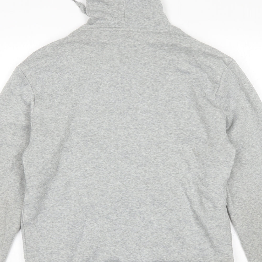 Lee Cooper Womens Grey  Polyester Full Zip Hoodie Size L