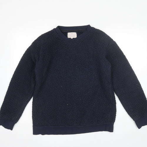 NEXT Womens Blue Round Neck  Polyester Pullover Jumper Size L