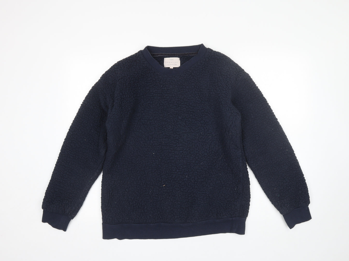 NEXT Womens Blue Round Neck  Polyester Pullover Jumper Size L