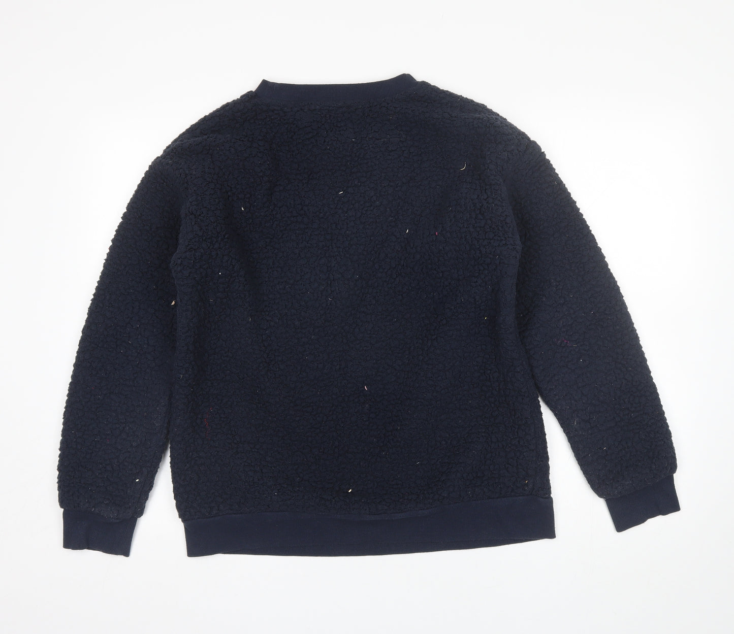 NEXT Womens Blue Round Neck  Polyester Pullover Jumper Size L