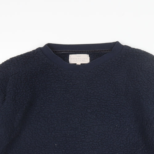 NEXT Womens Blue Round Neck  Polyester Pullover Jumper Size L