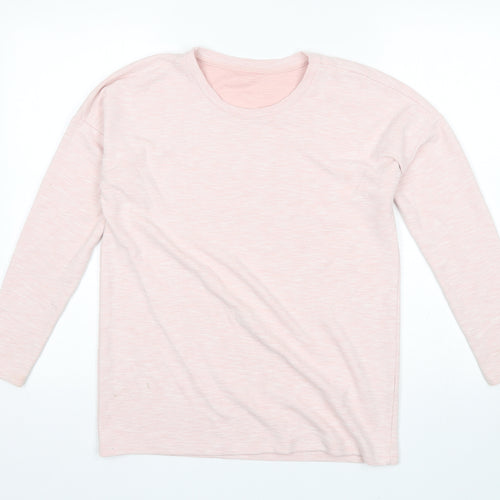 George Womens Pink Round Neck  Polyester Pullover Jumper Size 10