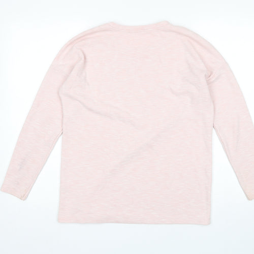 George Womens Pink Round Neck  Polyester Pullover Jumper Size 10