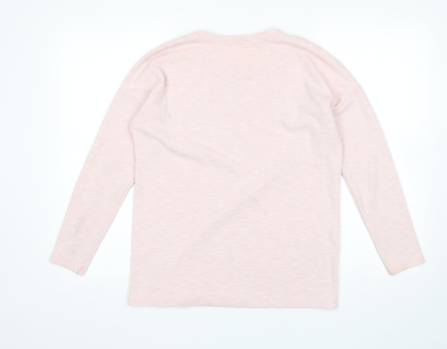 George Womens Pink Round Neck  Polyester Pullover Jumper Size 10