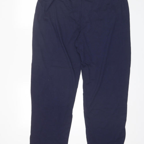 George Mens Blue Solid Cotton  Pyjama Pants Size 2XL