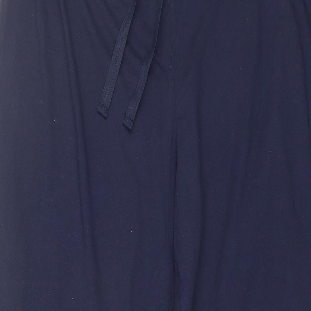 George Mens Blue Solid Cotton  Pyjama Pants Size 2XL