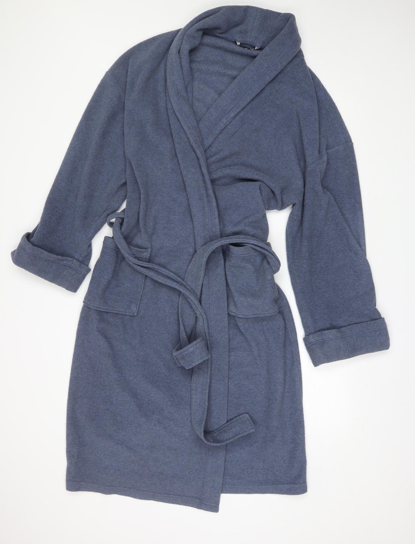 BHS Mens Blue  Polyester  Robe Size L