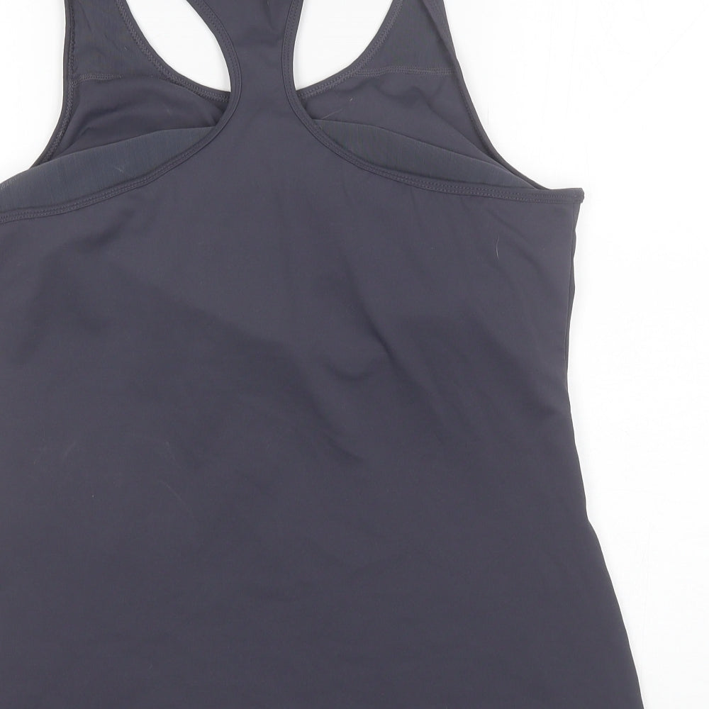 Fabletics Womens Grey  Polyester Basic Tank Size XL Round Neck