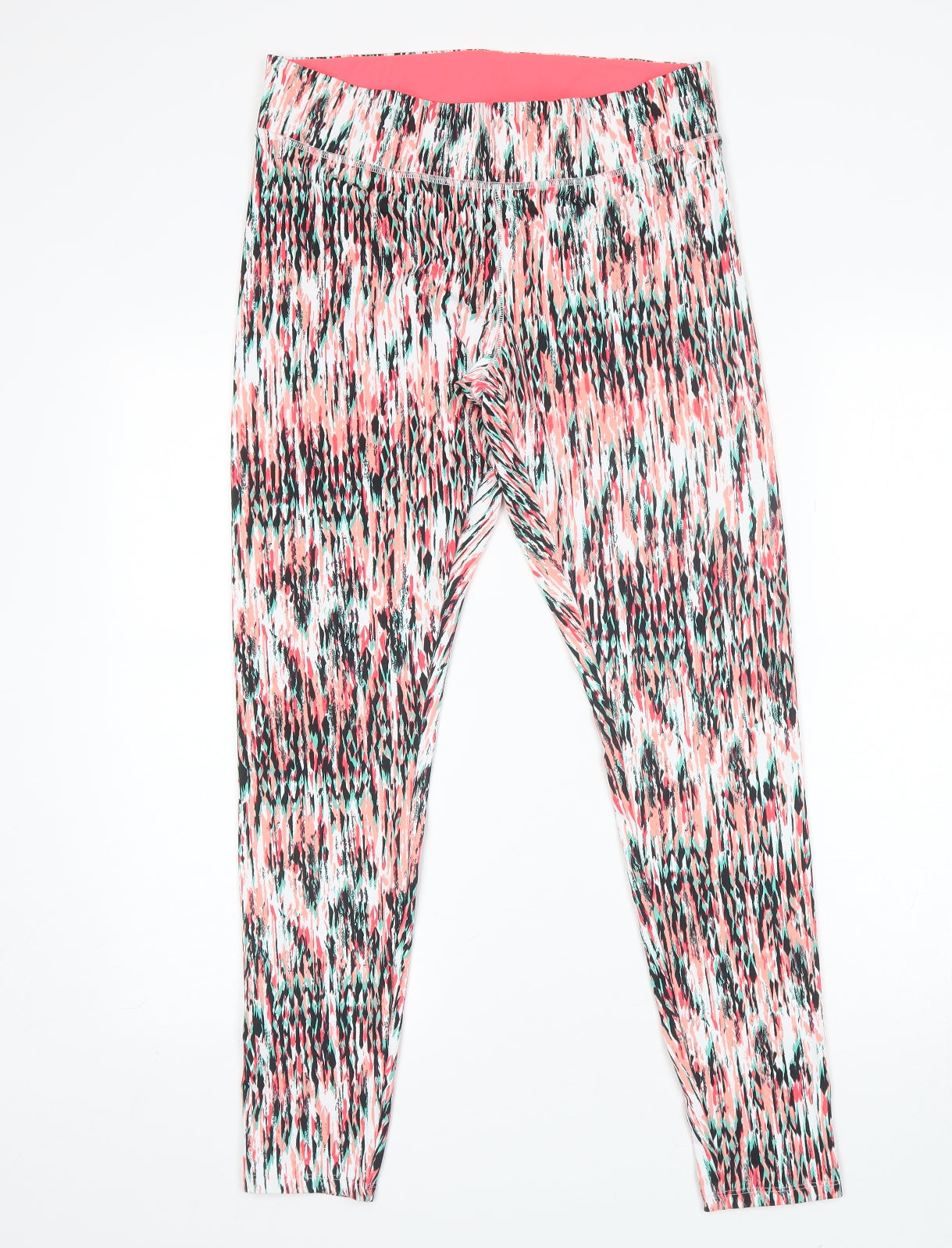 F&F Womens Pink  Polyester Compression Leggings Size 14 L27 in Regular