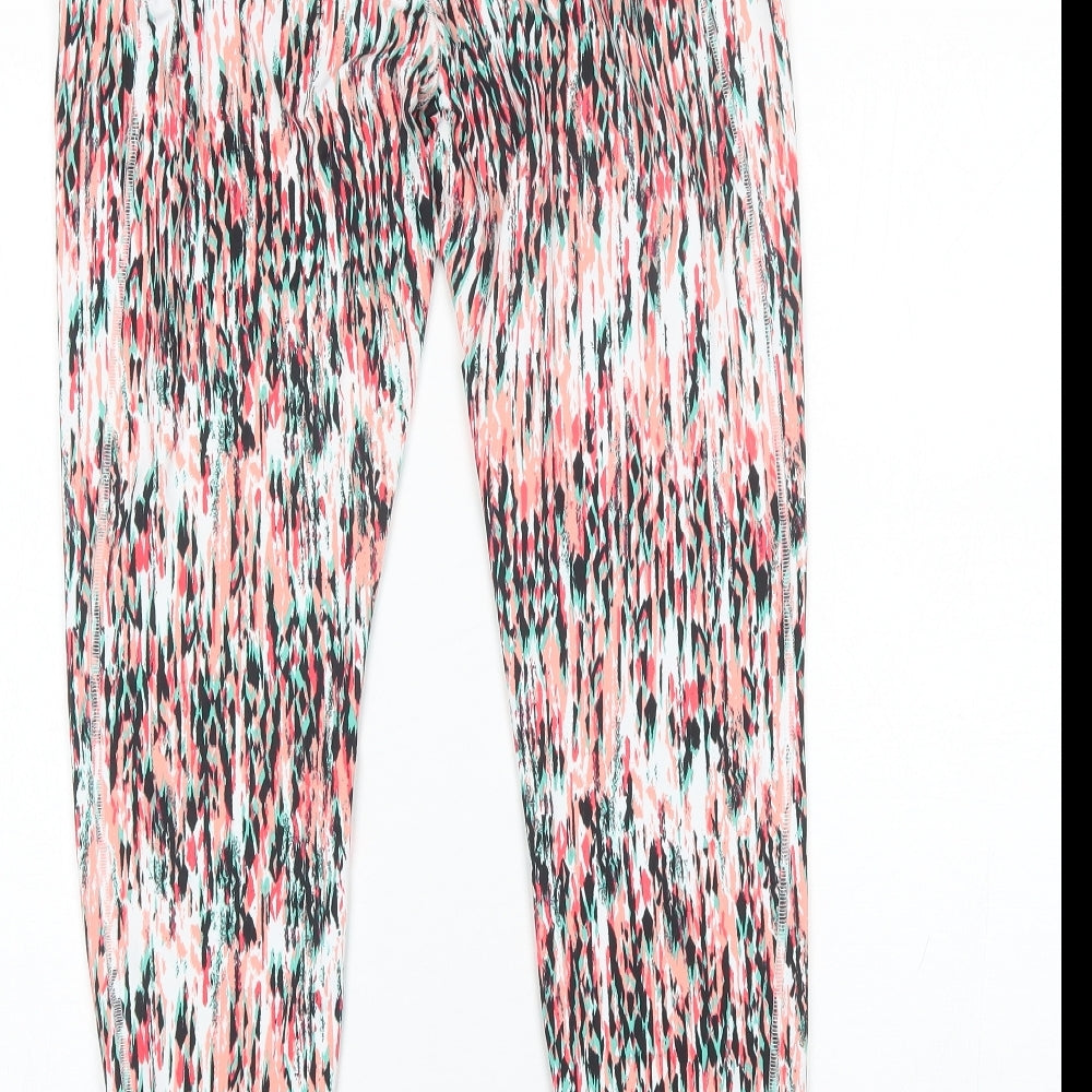 F&F Womens Pink  Polyester Compression Leggings Size 14 L27 in Regular