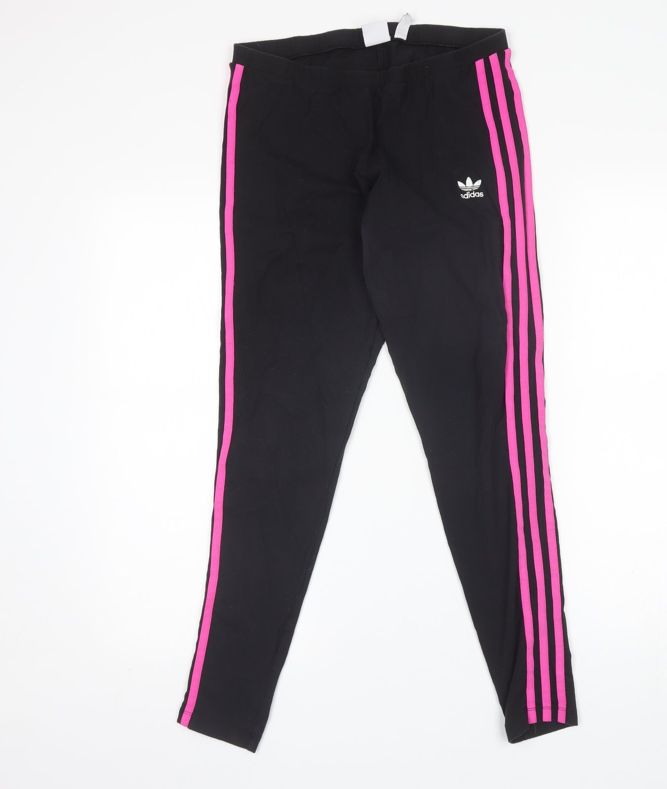 adidas Womens Black  Cotton Blend Jogger Leggings Size 14 L25 in Regular