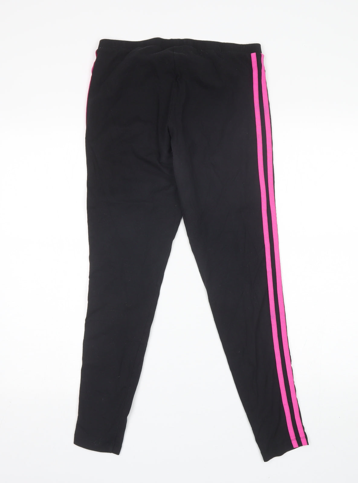 adidas Womens Black  Cotton Blend Jogger Leggings Size 14 L25 in Regular