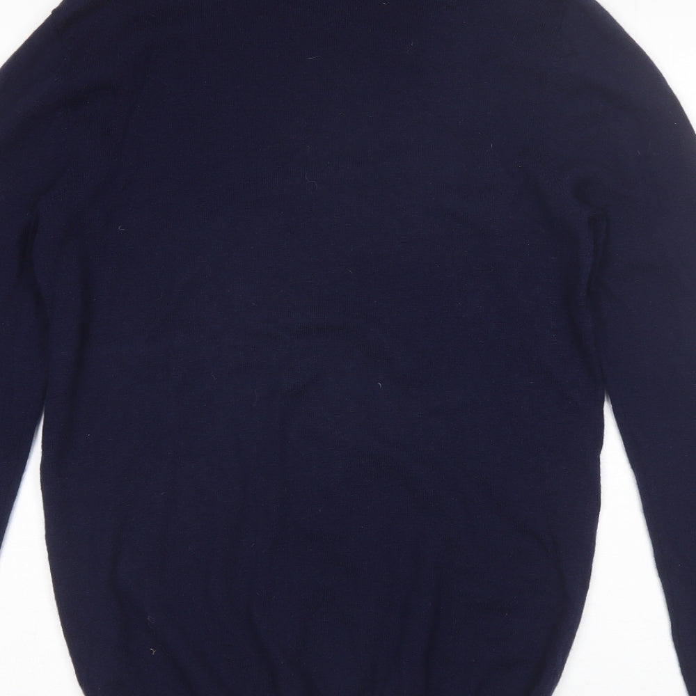 ASOS Mens Blue Round Neck  Wool Pullover Jumper Size S