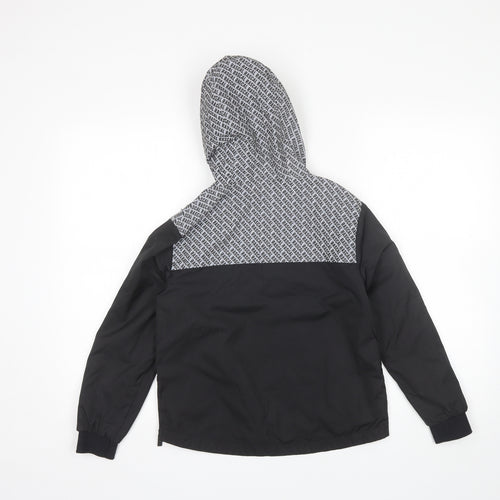 Rascal Boys Black   Rain Coat Jacket Size 7-8 Years