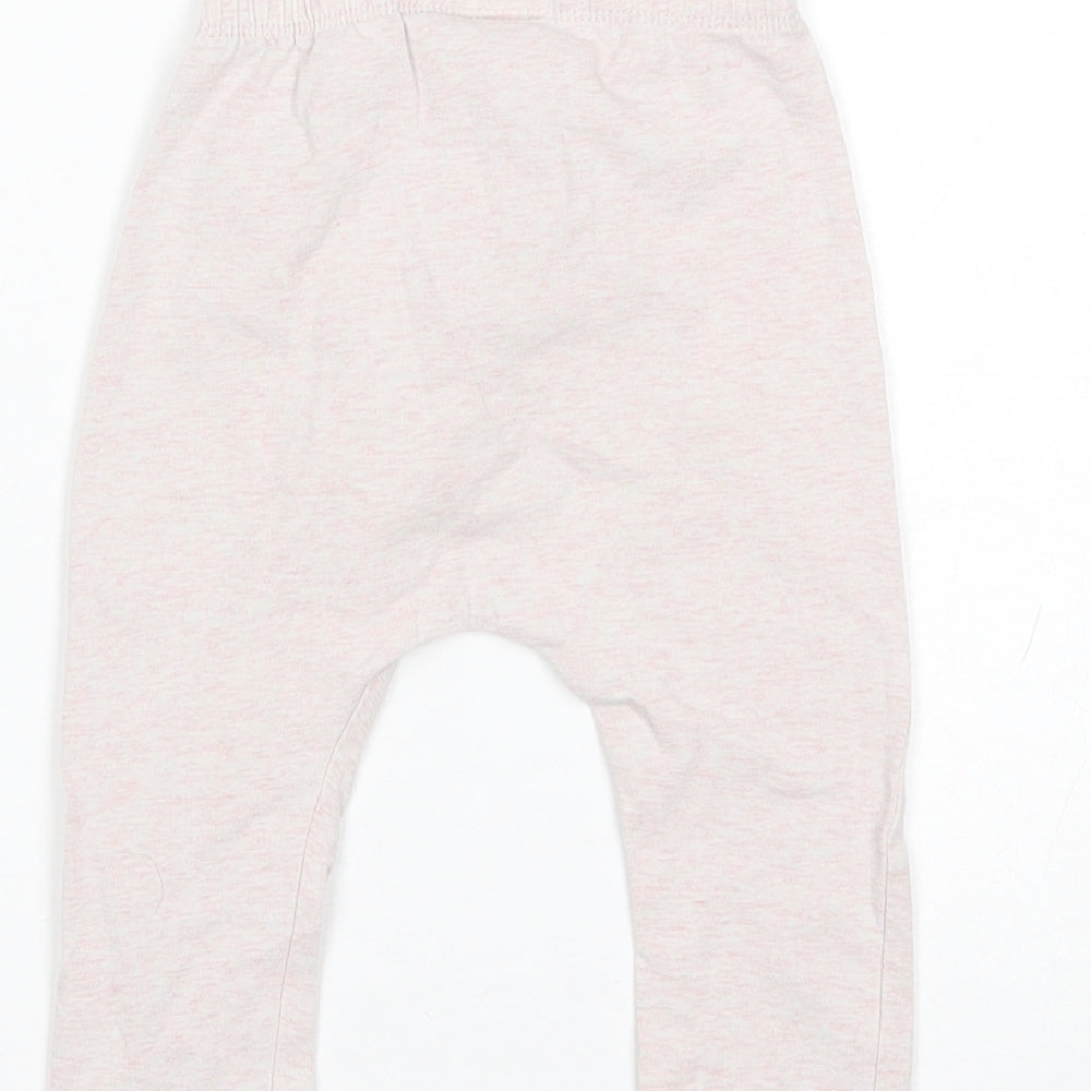 NEXT Baby Pink  Cotton Jogger Trousers Size 12-18 Months