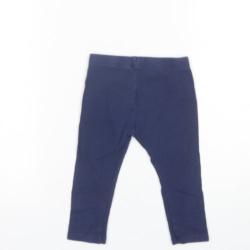 Marks and Spencer Baby Blue  Cotton Sweatpants Trousers Size 12-18 Months
