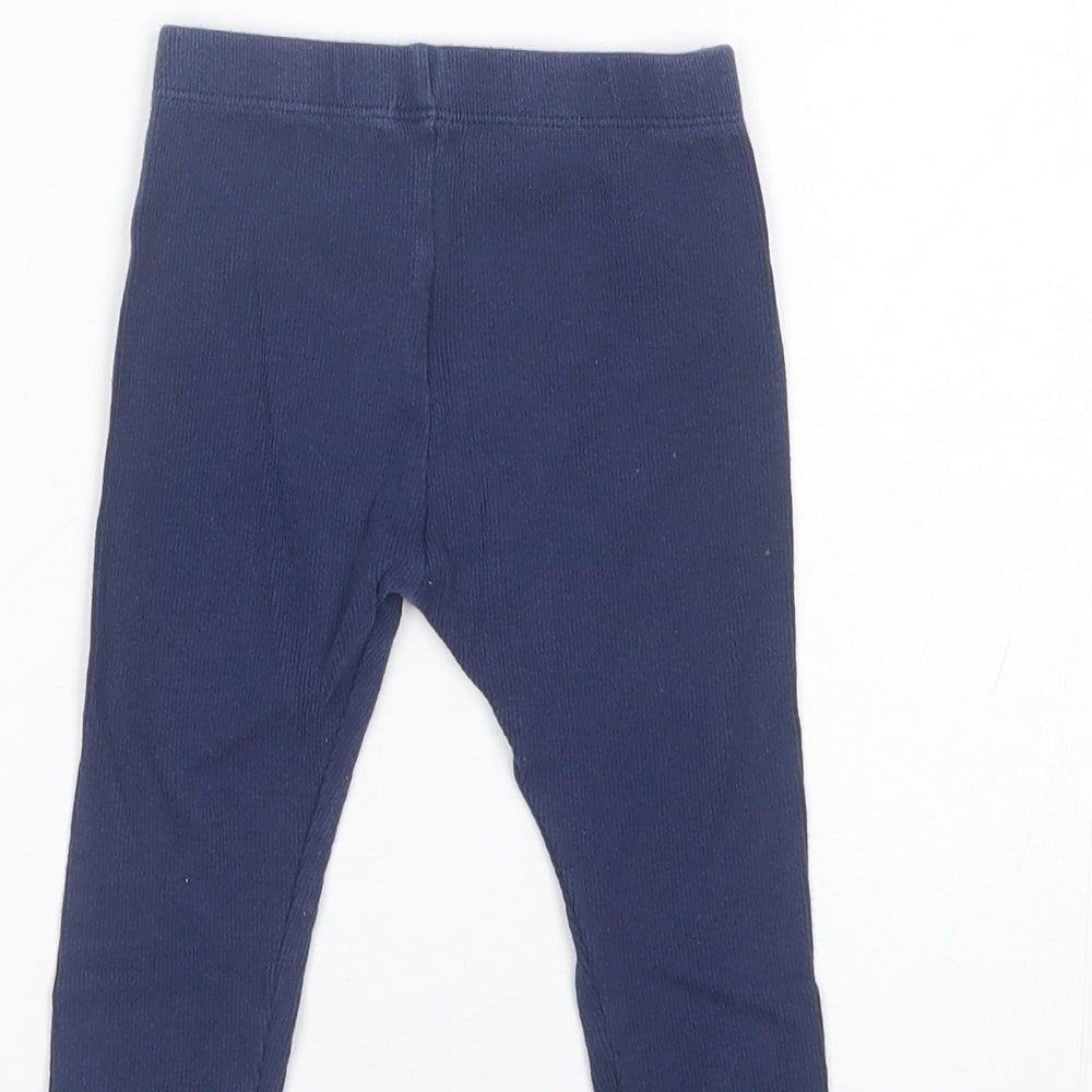Marks and Spencer Baby Blue  Cotton Sweatpants Trousers Size 12-18 Months