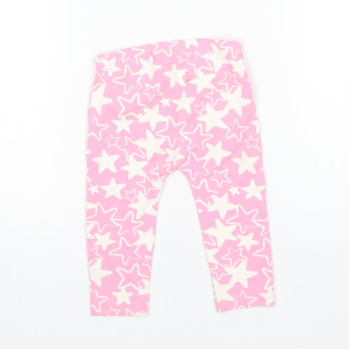 Blue Zoo Baby Pink  Cotton Jogger Trousers Size 3-6 Months