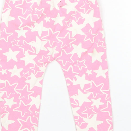 Blue Zoo Baby Pink  Cotton Jogger Trousers Size 3-6 Months