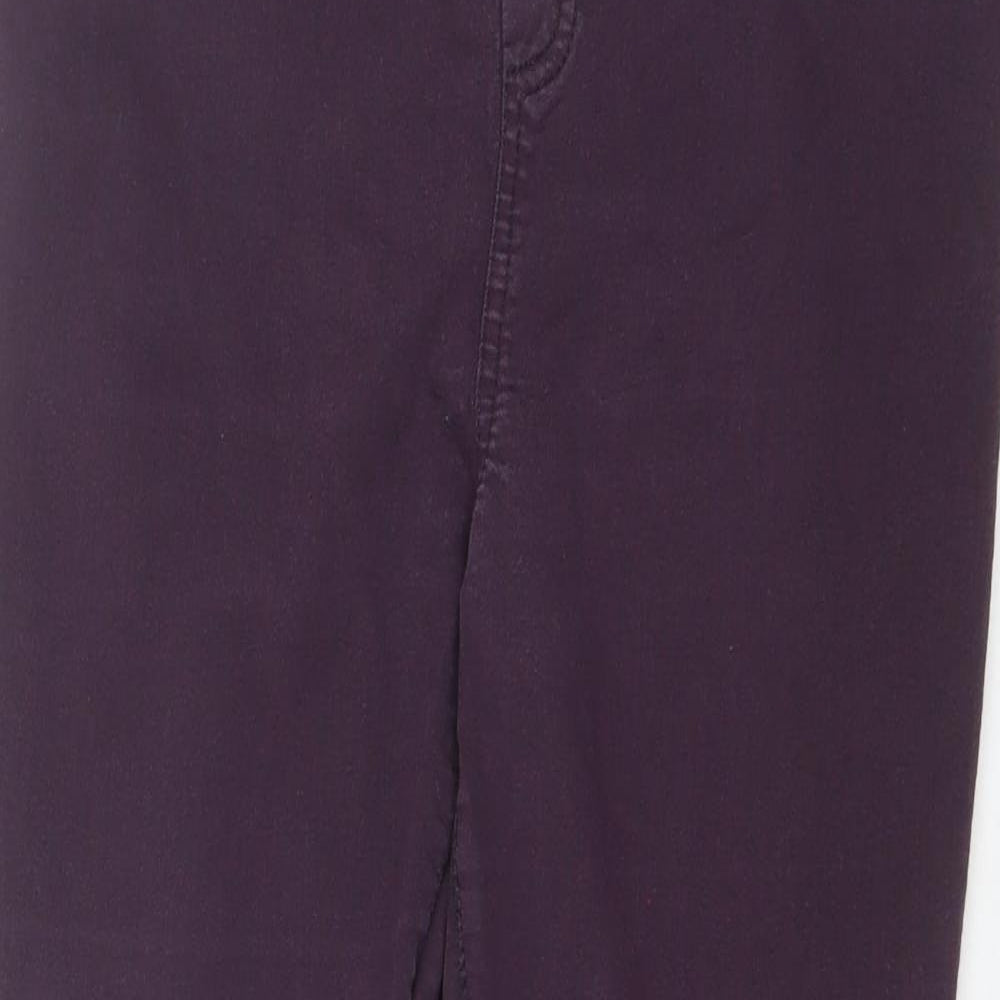 White Stuff Womens Purple  Cotton Jegging Jeans Size 14 L29 in Regular