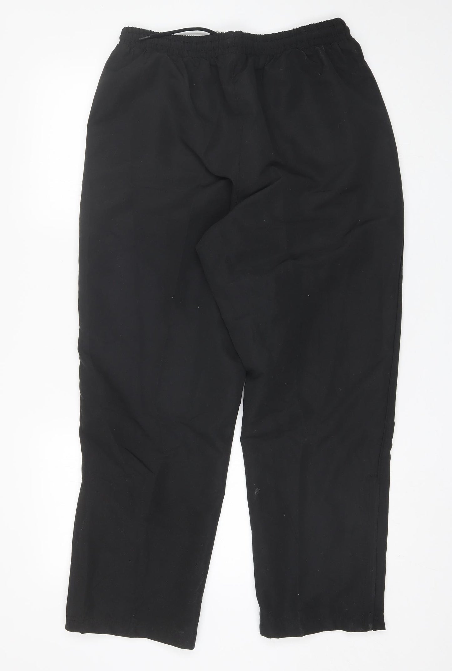 Slazenger Mens Black  Polyester Sweatpants Trousers Size L L27 in Regular