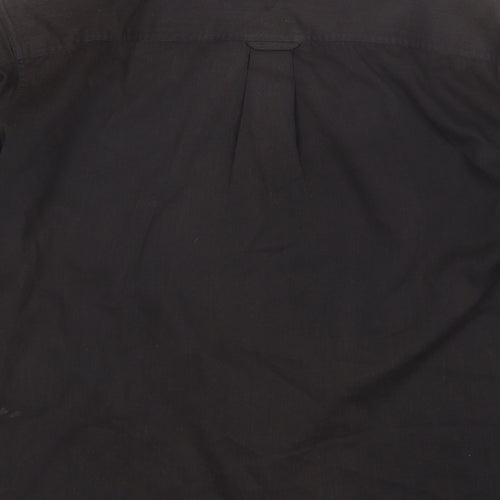 Originals Mens Brown  Polyester  Button-Up Size L Collared