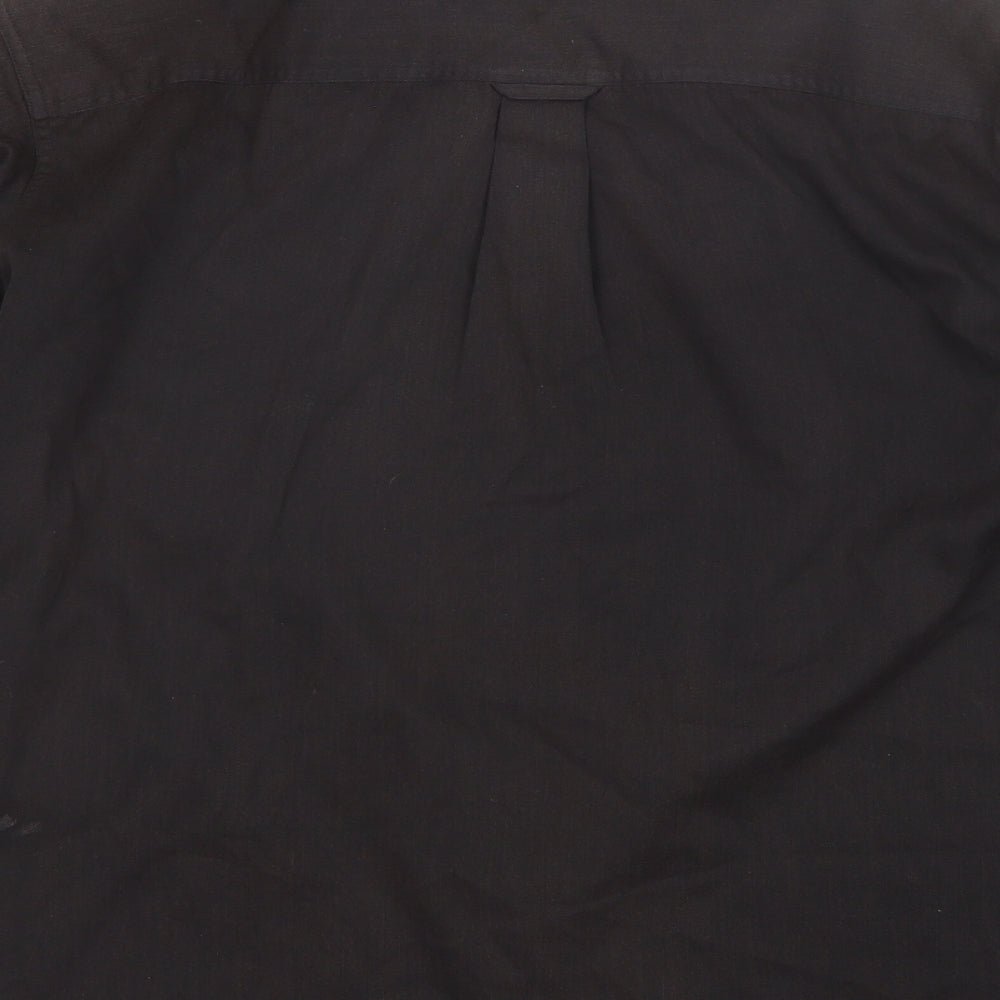 Originals Mens Brown  Polyester  Button-Up Size L Collared