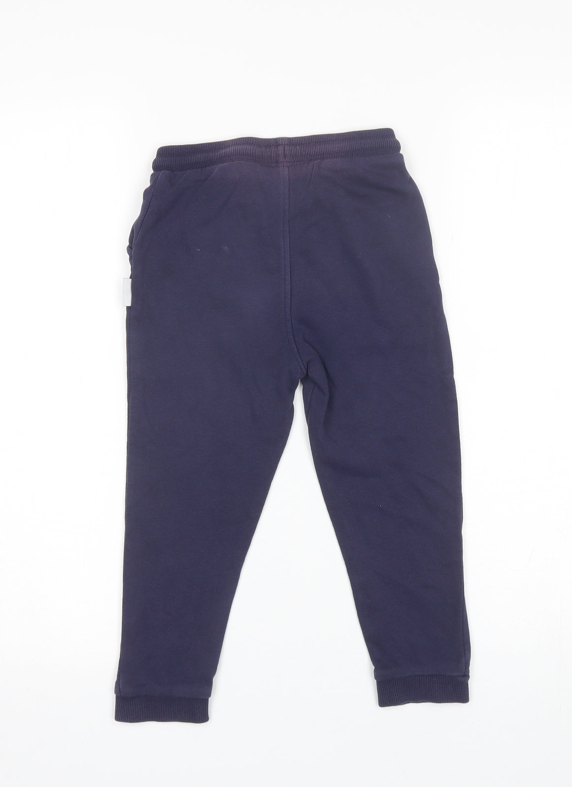 George Boys Blue  Cotton Sweatpants Trousers Size 4-5 Years  Regular