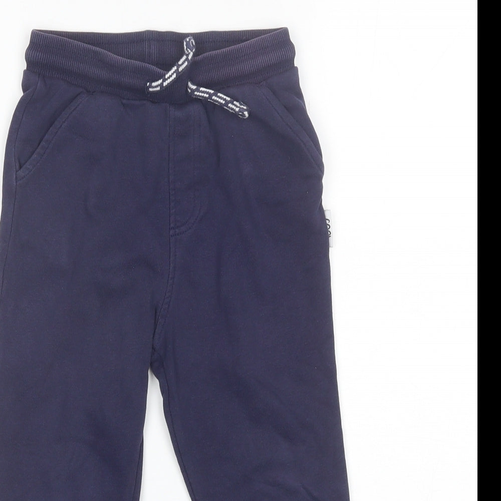 George Boys Blue  Cotton Sweatpants Trousers Size 4-5 Years  Regular