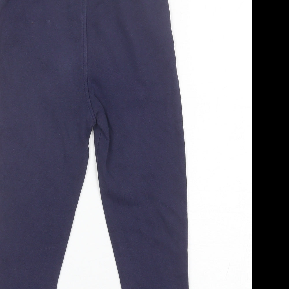 George Boys Blue  Cotton Sweatpants Trousers Size 4-5 Years  Regular