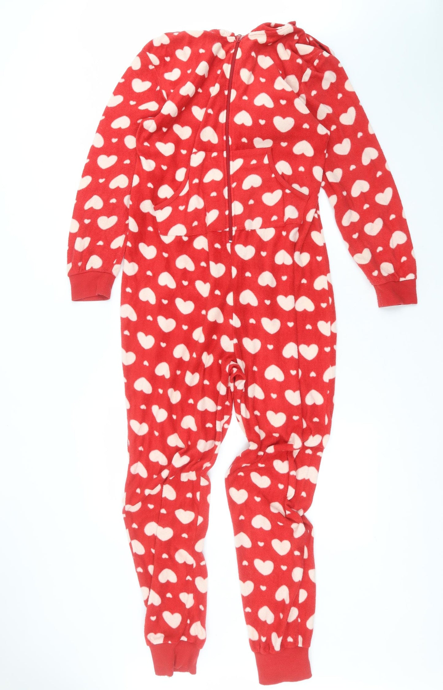Whisper Womens Red Polka Dot Polyester Babydoll One Piece Size 10