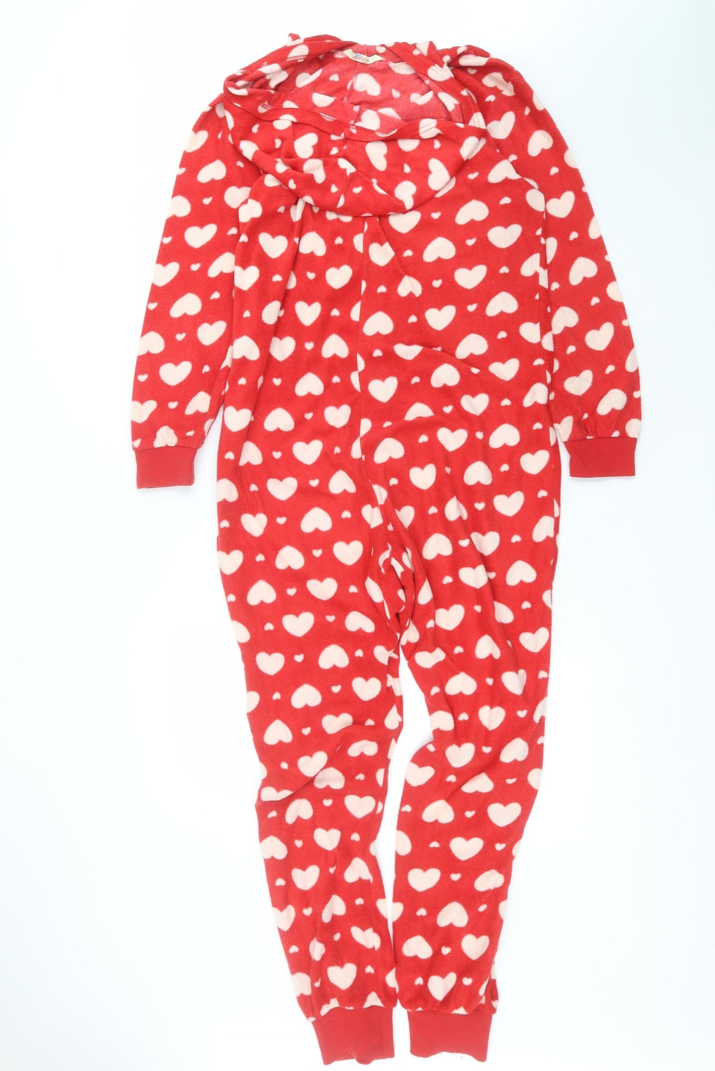 Whisper Womens Red Polka Dot Polyester Babydoll One Piece Size 10