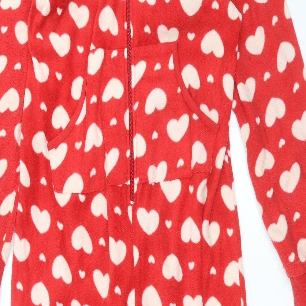 Whisper Womens Red Polka Dot Polyester Babydoll One Piece Size 10