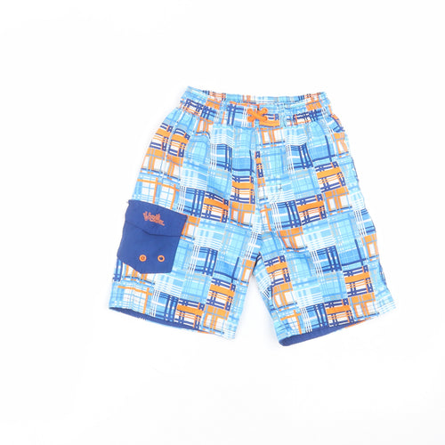 Preworn Boys Blue  Polyester Bermuda Shorts Size 7 Years  Regular  - swim short