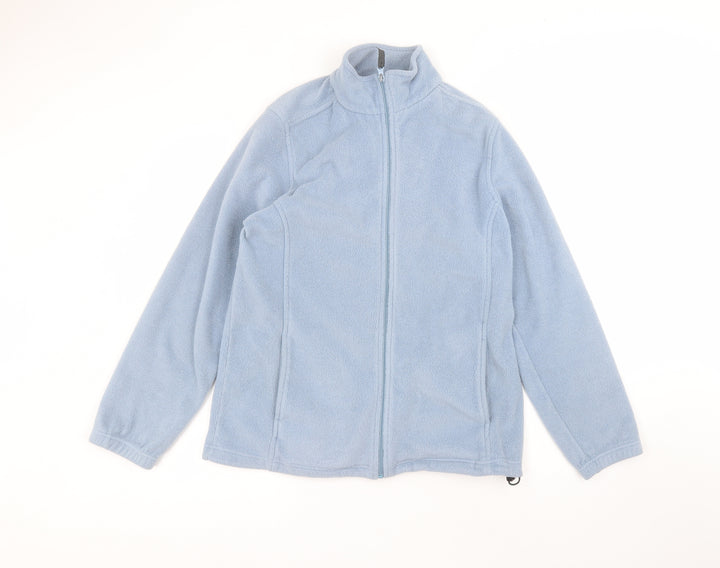 Hawkshead Womens Blue Round Neck Polyester Full Zip Jumper Size S