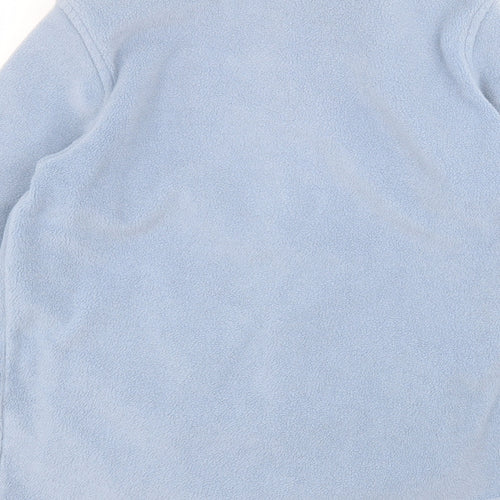 Hawkshead Womens Blue Round Neck  Polyester Full Zip Jumper Size S