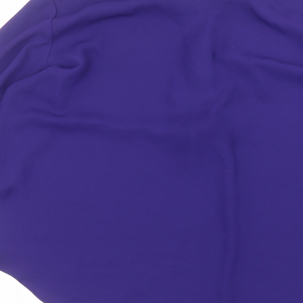 Primark Womens Purple  Polyester Basic Blouse Size 16 Round Neck