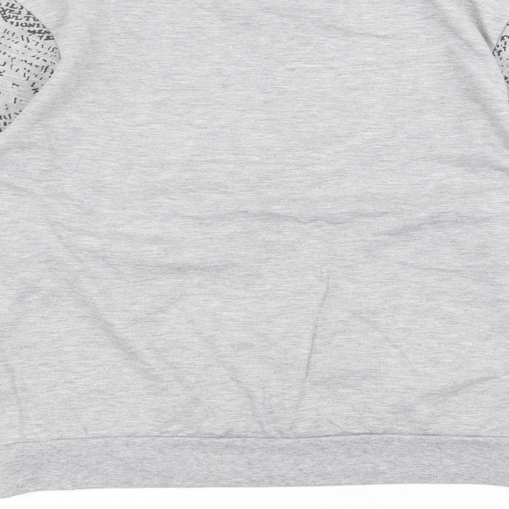 Primark Womens Grey Round Neck  Cotton Pullover Jumper Size M   - harry potter