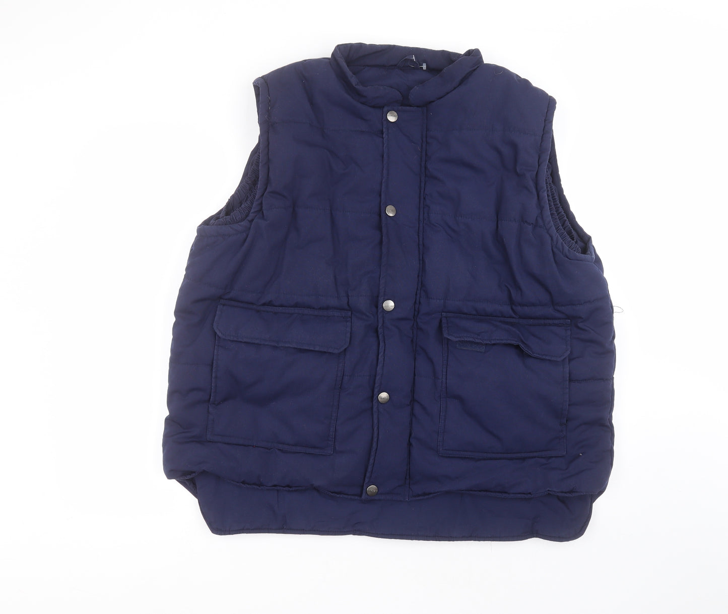 Trojan Mens Blue   Gilet Coat Size L