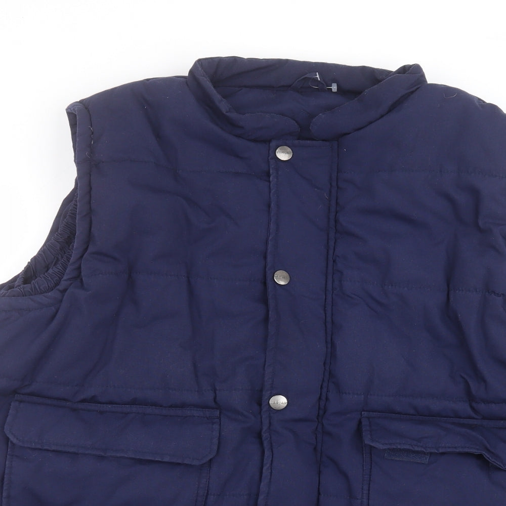 Trojan Mens Blue   Gilet Coat Size L
