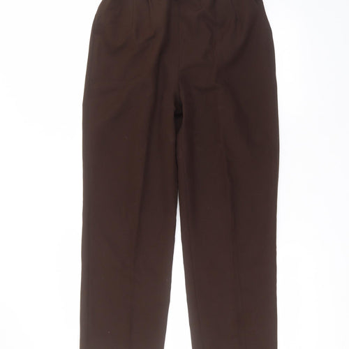 sarah hamilton Womens Brown  Polyester Trousers  Size 14 L25 in Regular