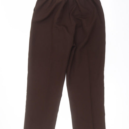 sarah hamilton Womens Brown  Polyester Trousers  Size 14 L25 in Regular